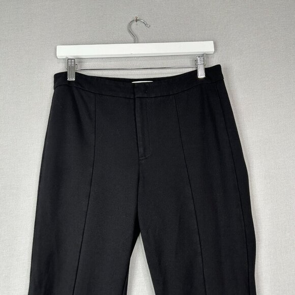 Vince Womens Pants 8 Black Stove Pipe Trouser Ponte Work Basic Comfort Commute - Picture 2 of 14